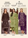 Zainab Chottani By Zaha 10233 To 10235 Pakistani Salwar Suits Wholesalers In Delhi
